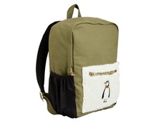 Mini Rodini green penguin backpack